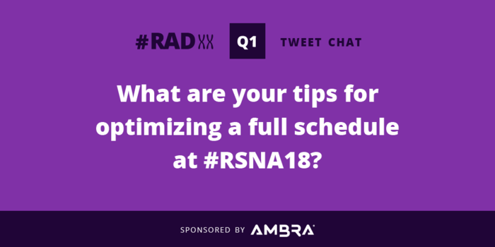 RADxx Tweet Chat Question 1